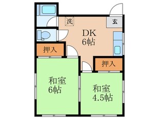 北野ビルの物件間取画像